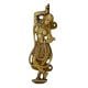 1 Pair Golden Brass Dancing Lady Door Handle